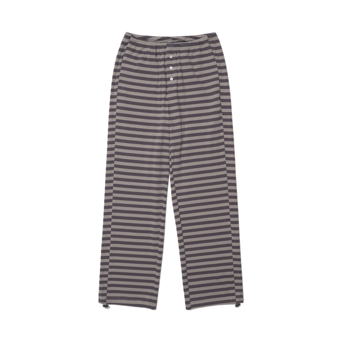 (W) 파르티멘토 PWC 스트라이프 저지 와이드 팬츠 차콜((W) Partimento PWC Stripe Jersey Wide Pants Charcoal)