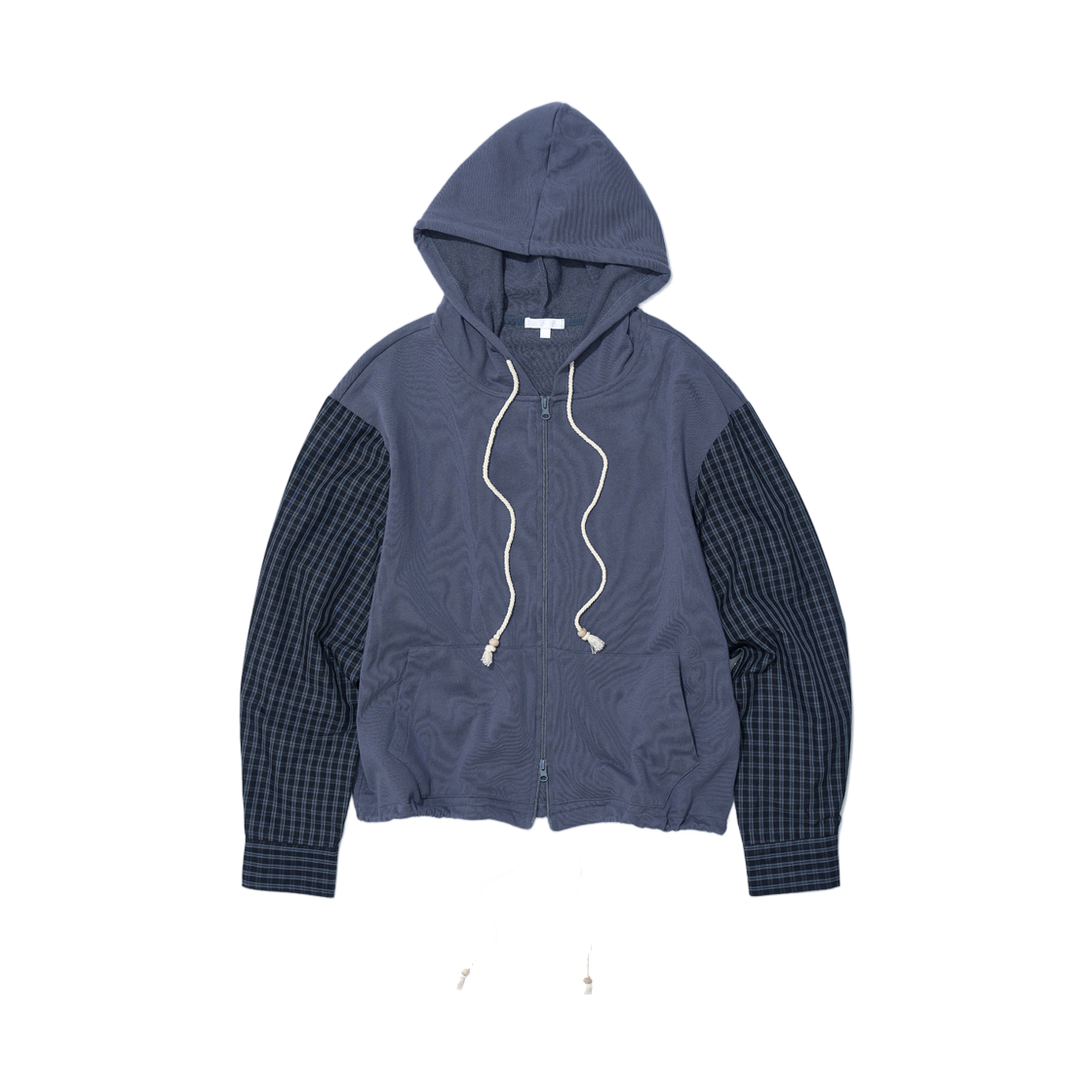 (W) 파르티멘토 PWC 콤비 테리 후드 점퍼 파스텔 블루((W) Partimento PWC Combi Terry Hoodie Jumper Pastel Blue) - 1
