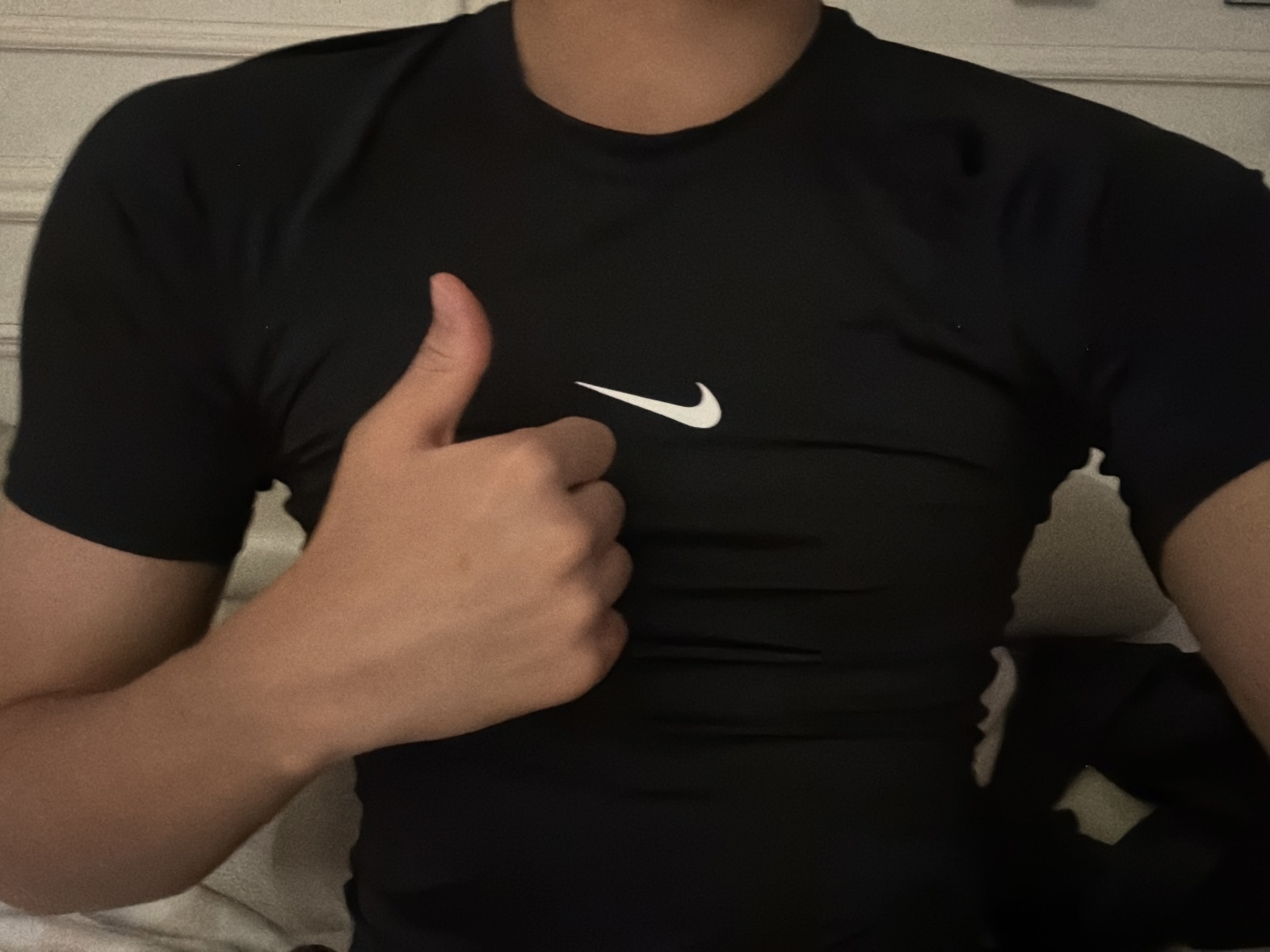 Nike Pro Dri-Fit Short Sleeve Fitness Top Black - Asia 착용 스타일 - 2