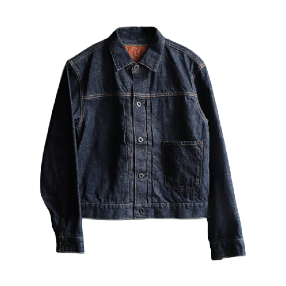 블랙 사인 14온즈 데님 플리츠 자켓 다크 인디고(Black Sign 14oz Denim Pleats Jacket Dark Indigo)