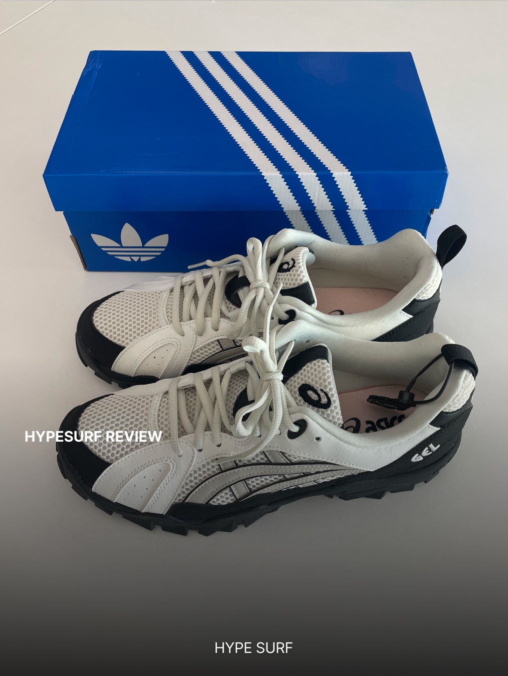 Asics Gel-Truck White Black 착용 스타일 - 3