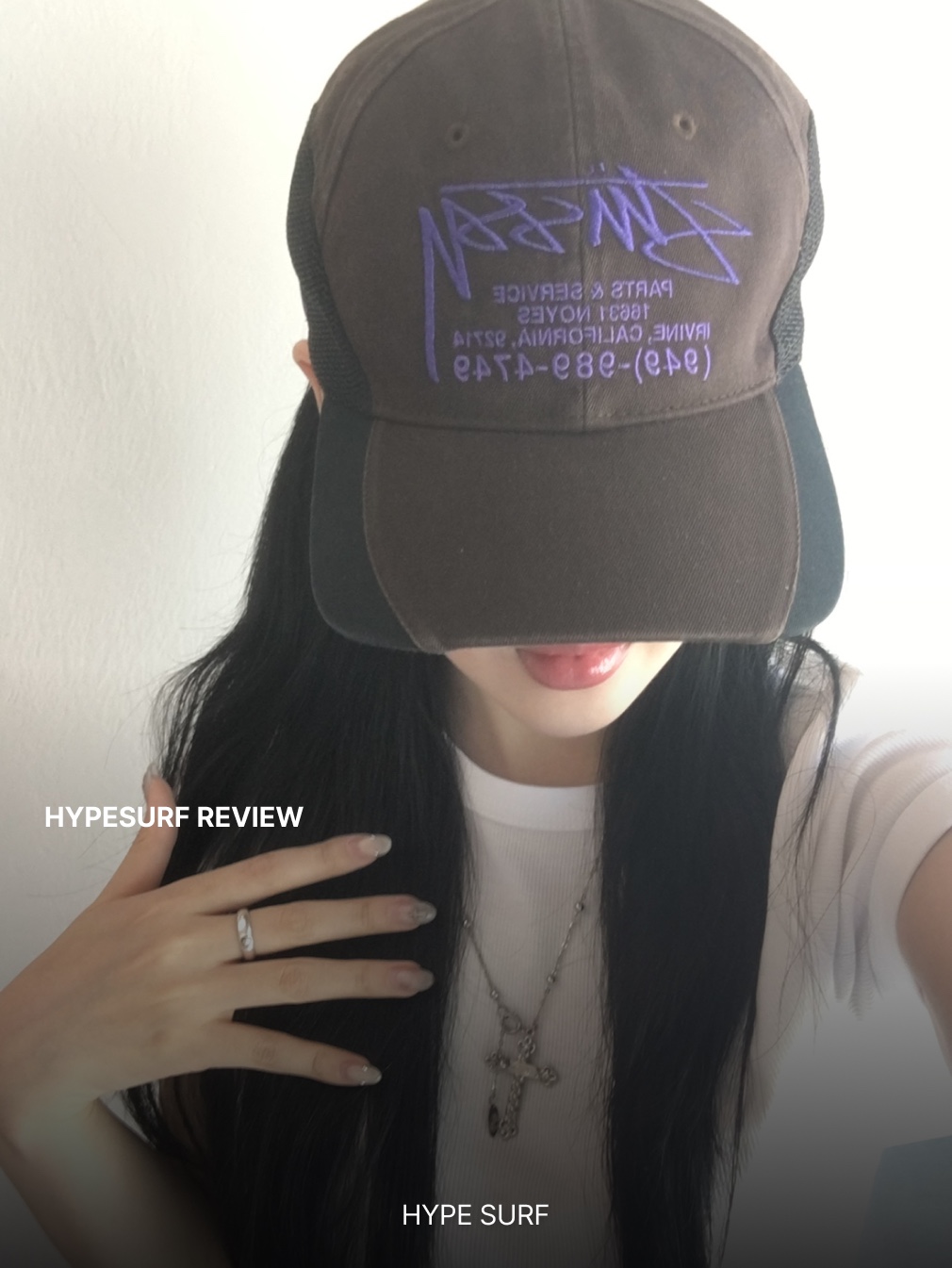 Stussy Parts & Service Mesh Cap Brown 착용 스타일 - 1