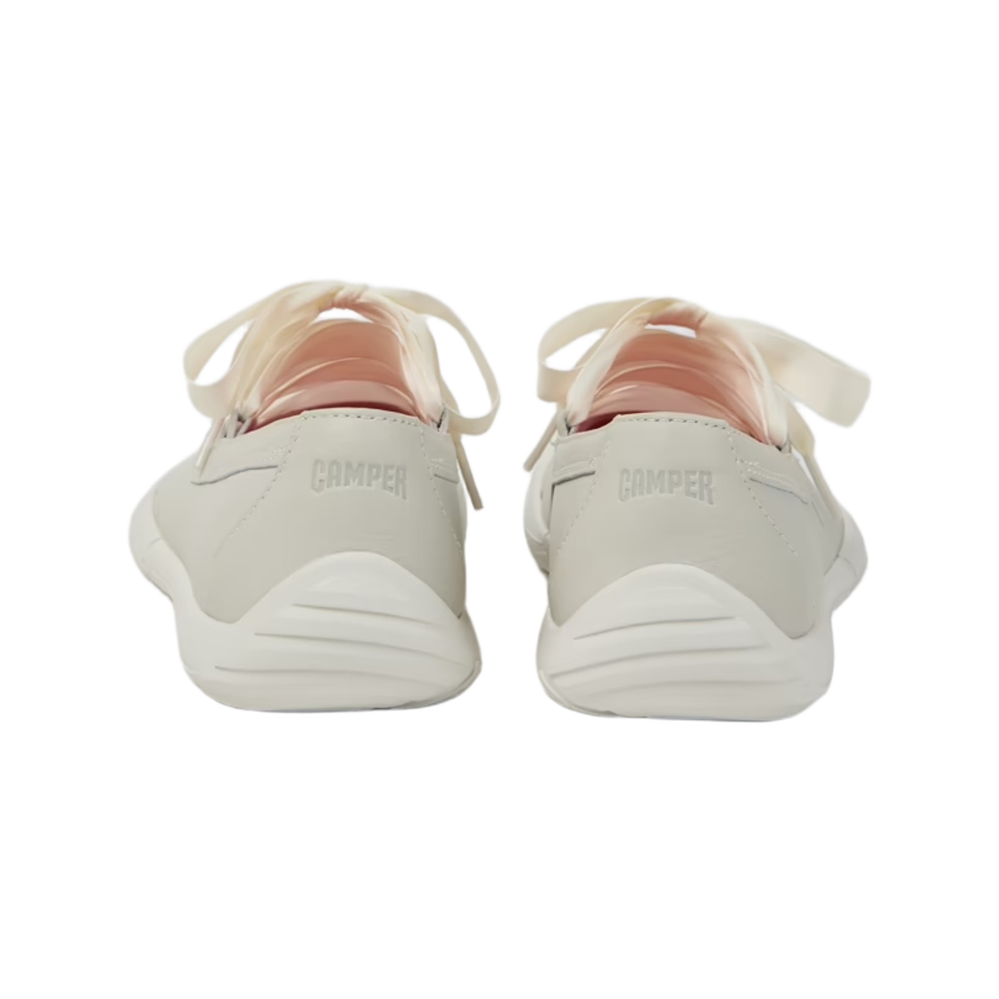 (W) 캠퍼 페우 패스+ 레더 발레리나 화이트((W) Camper Peu Path+ Leather Ballerinas White) - 3