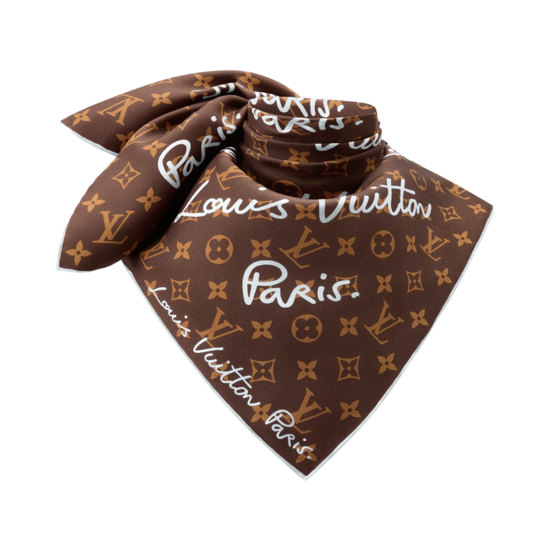 (W) 루이비통 LV 스크립트 스퀘어 70 라이트 블루((W) Louis Vuitton LV Script Square 70 Light Blue) - 2