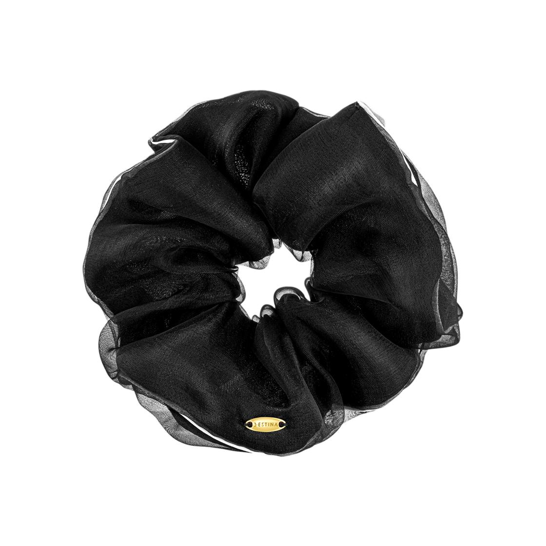 (W) 제이에스티나 라라 J 헤어 스크런치 딥 블랙((W) J.Estina Lala J Hair Scrunchie Deep Black)