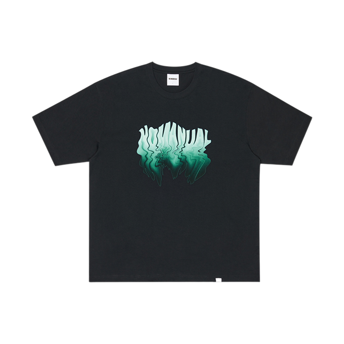 NMSS62TS26BLK NOMANUAL Melting Logo T-shirt Black