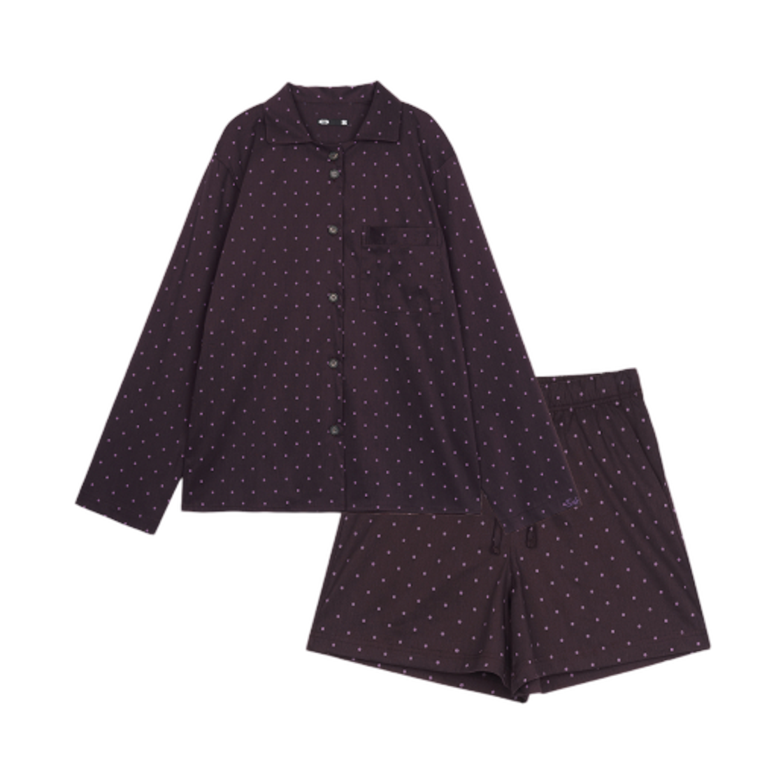 이알티알 404 닷 파자마 셋업 퍼플(ERTR 404 Dot Pajama Set Up Purple) - 1