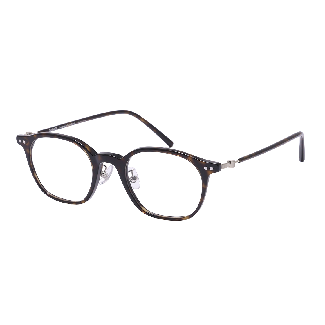 알로아이웨어 [SILVERBITE] SBG7606 1818G HD ACETATE 초경량 고밀도 아세테이트 톨토이즈 스퀘어 안경테(ALO EYEWEAR [SILVERBITE] SBG7606 1818G HD ACETATE ultra-lightweight high-density acetate tortoise square eyeglass frame) - 2