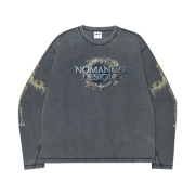 NOMANUAL Arc Core Long Sleeve Tee Washed Charcoal