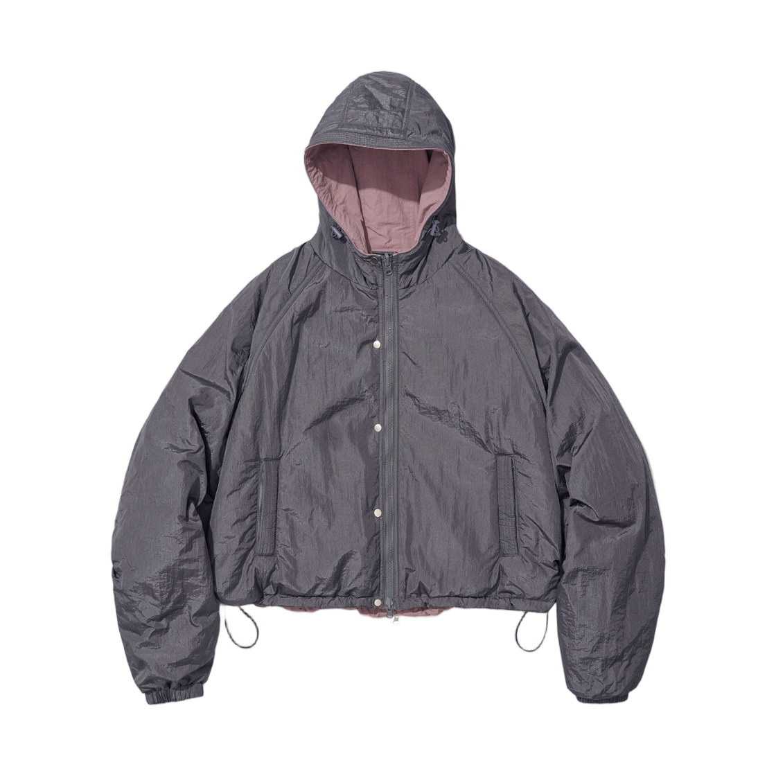 (W) 파르티멘토 리버시블 후드 윈드브레이커 차콜((W) Partimento Reversible Hooded Windbreaker Charcoal)