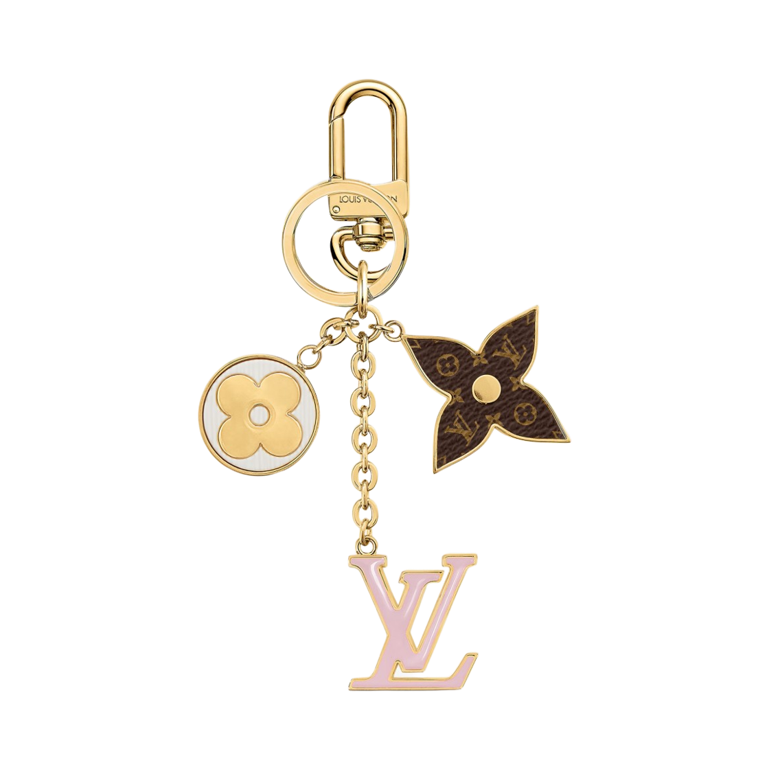 (W) 루이비통 스프링 스트리트 백 참 & 키 홀더 골드((W) Louis Vuitton Spring Street Bag Charm  & Key Holder Gold) - 2