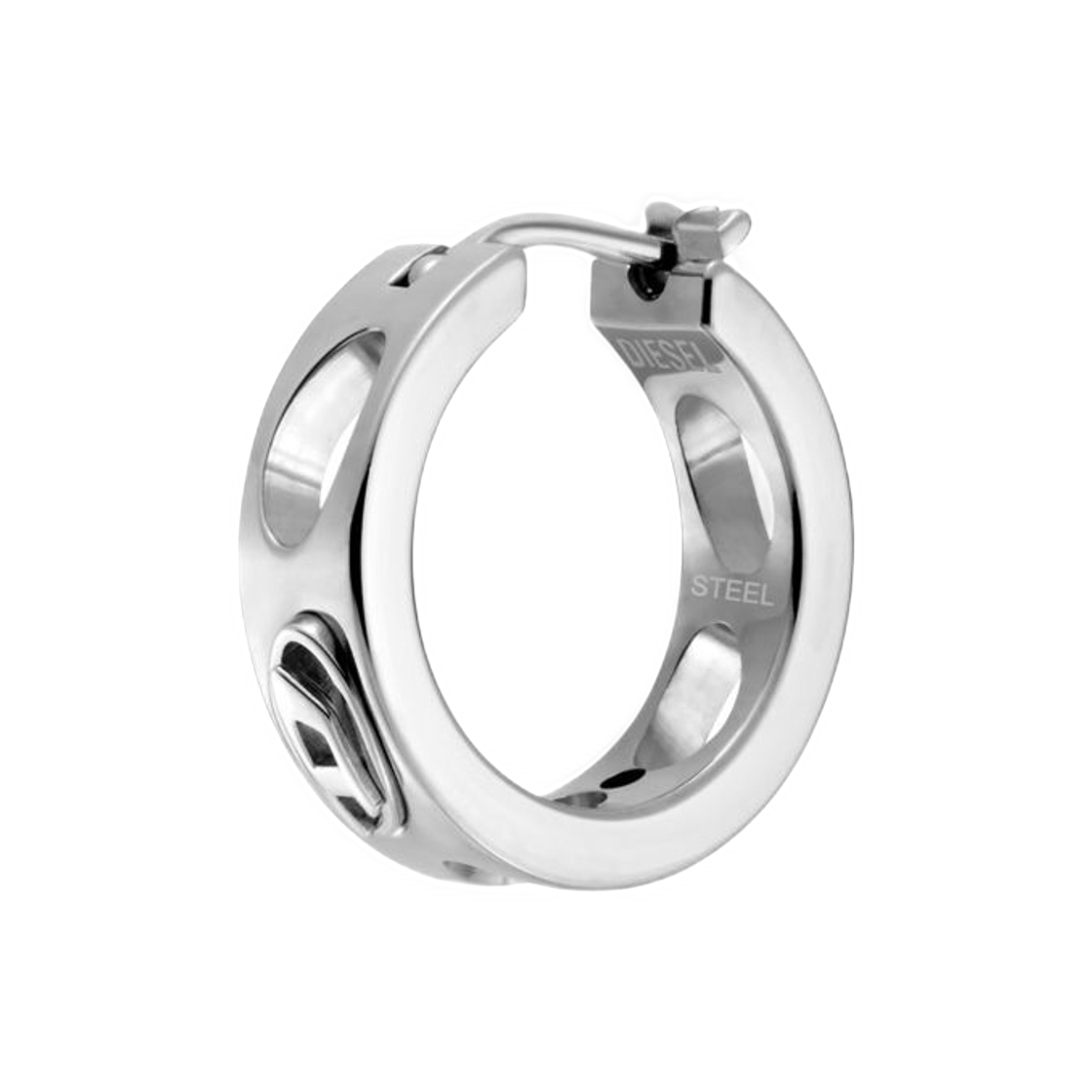 DX166400DJW Diesel Dx166400DJW Stainless Steel Hoop Earring Silver