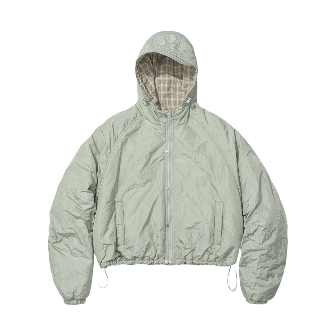 (W) 파르티멘토 리버시블 후드 윈드브레이커 민트 그레이((W) Partimento Reversible Hooded Windbreaker Mint Gray) - 1