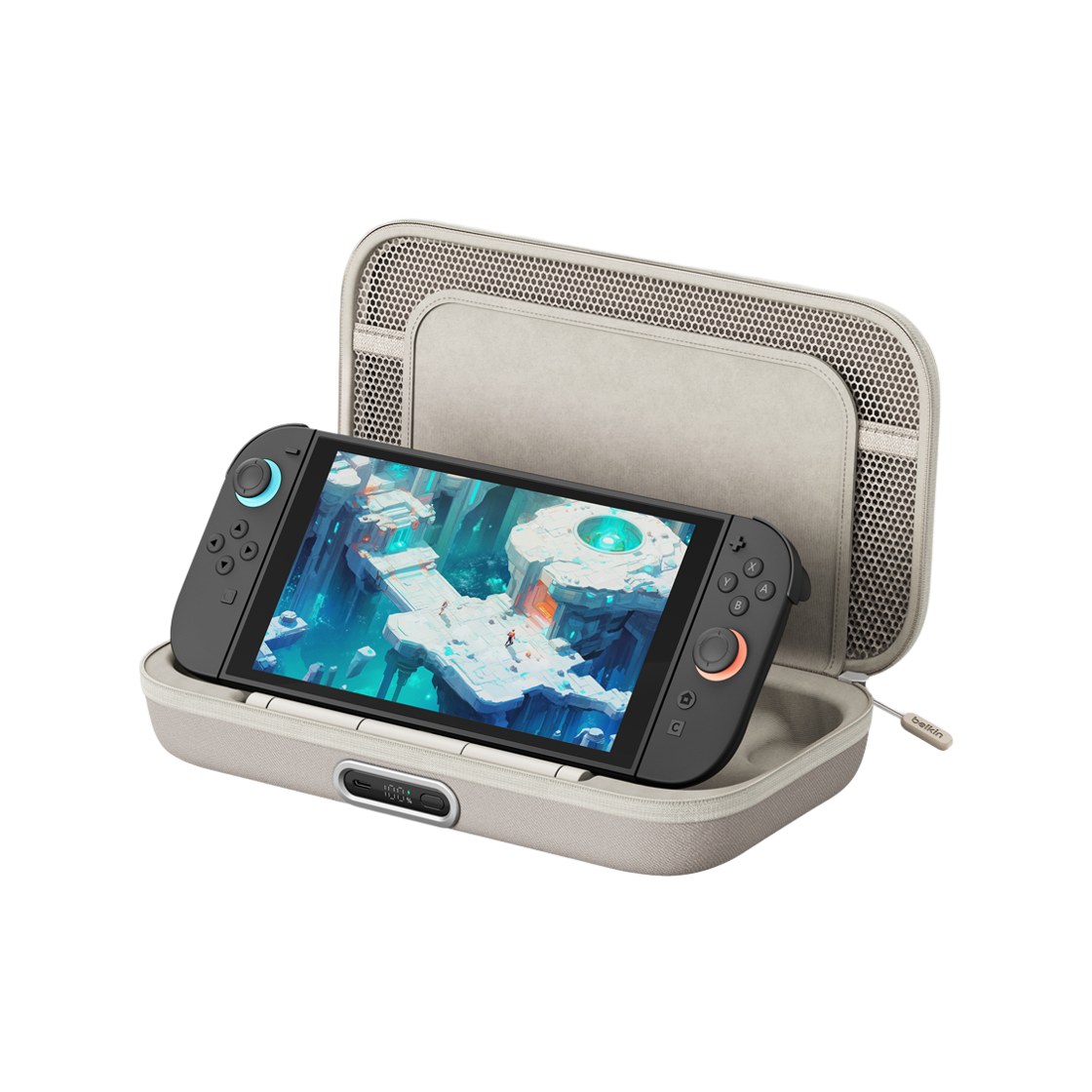 벨킨 닌텐도 스위치2 전용 충전 케이스 10000mAh 보조배터리 포함 파우치 ENA003 샌(Belkin Nintendo Switch 2 Charging Case ENA003 Sand)
