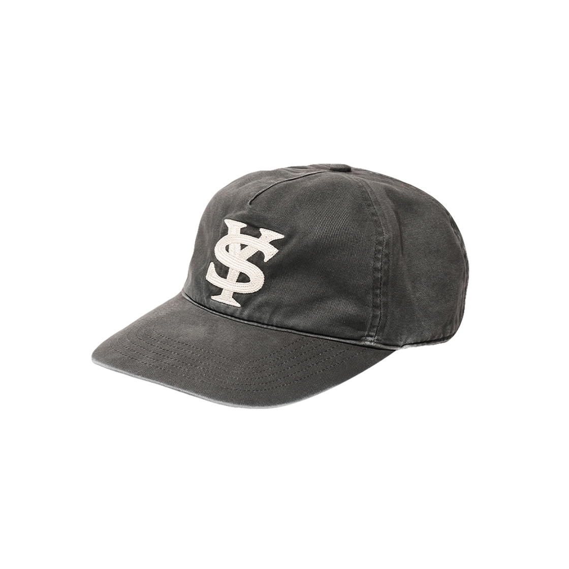 선데이세레머니 SY 로고 5패널 뉴코튼 캡 - 차콜(Sunday Ceremony Sy Logo 5 Panel New Cotton Cap - Charcoal)