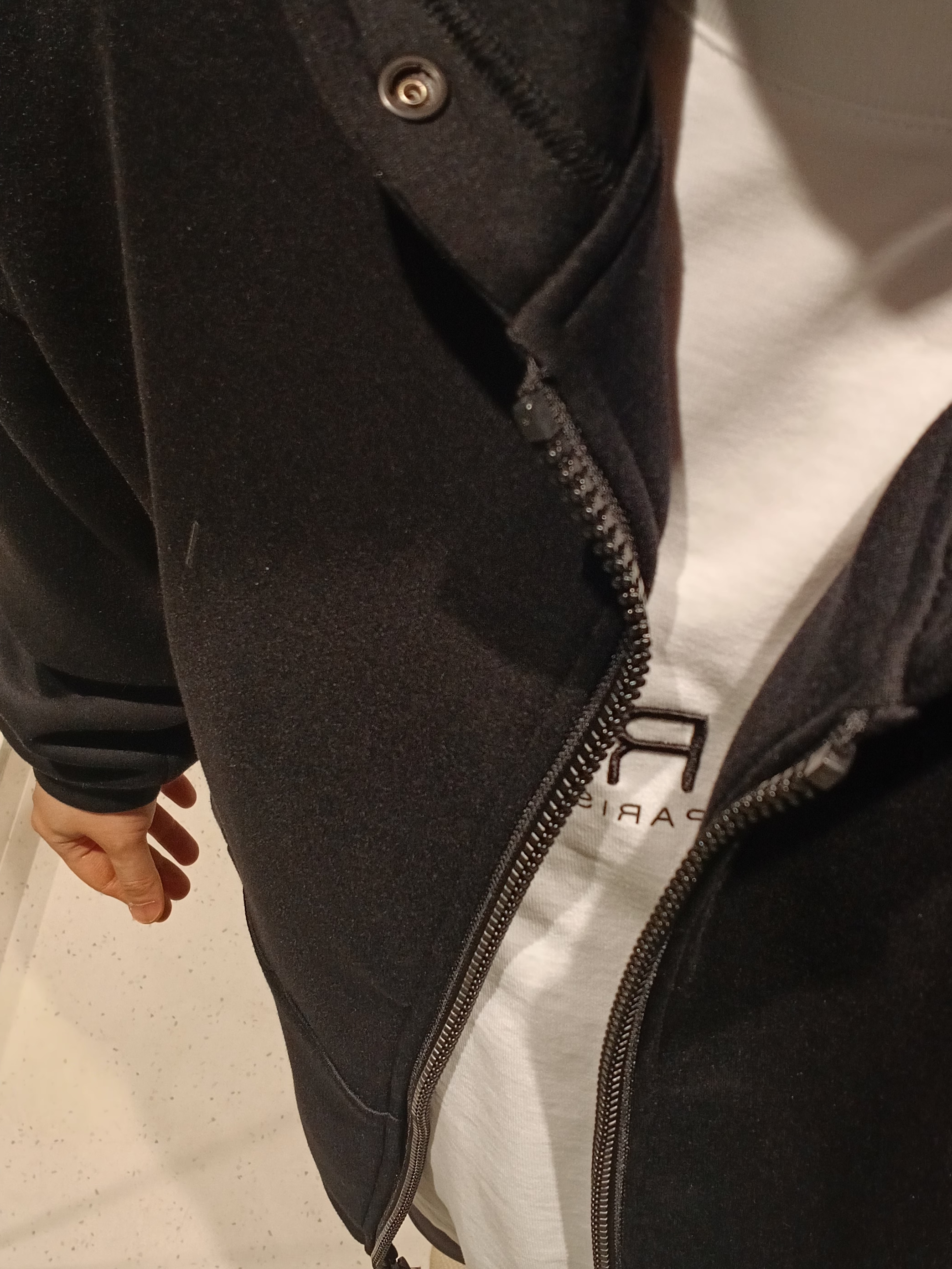 Iro Damage Wide Denim Pants Blue, Iro Palmtree Nylon Ball Cap Black 착용 스타일 - 4