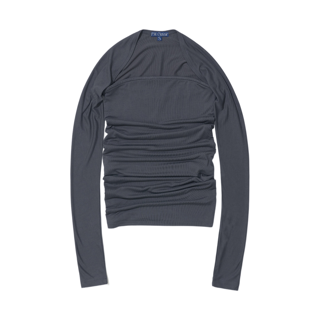 (W) 파르티멘토 PWC 저지 볼레로 3-in-1 탑 차콜((W) Partimento PWC Jersey Bolero 3-in-1 Top Charcoal)