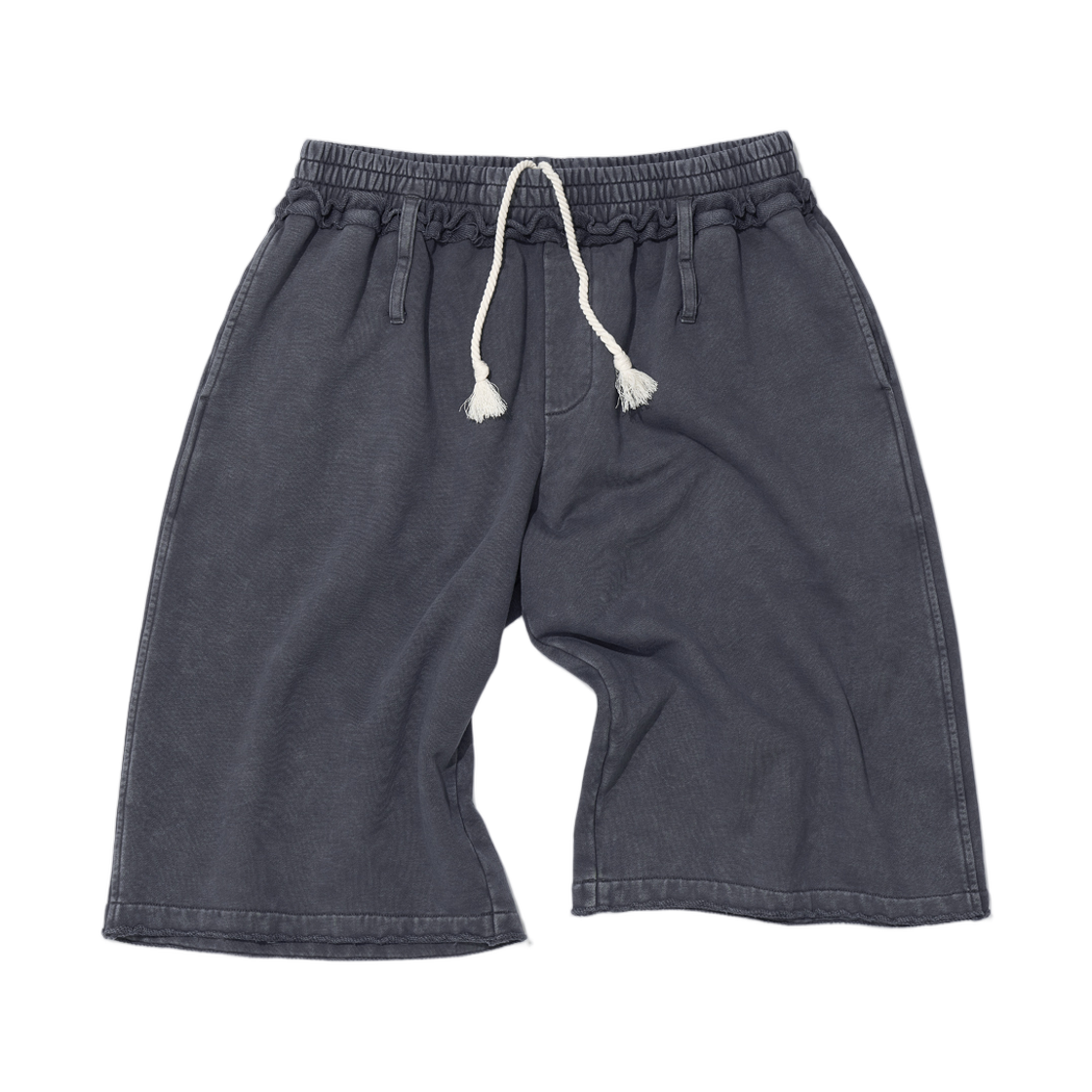 (W) 파르티멘토 컷오프 워시드 테리 버뮤다 쇼츠 차콜((W) Partimento Cut-Off Washed Terry Bermuda Shorts Charcoal)