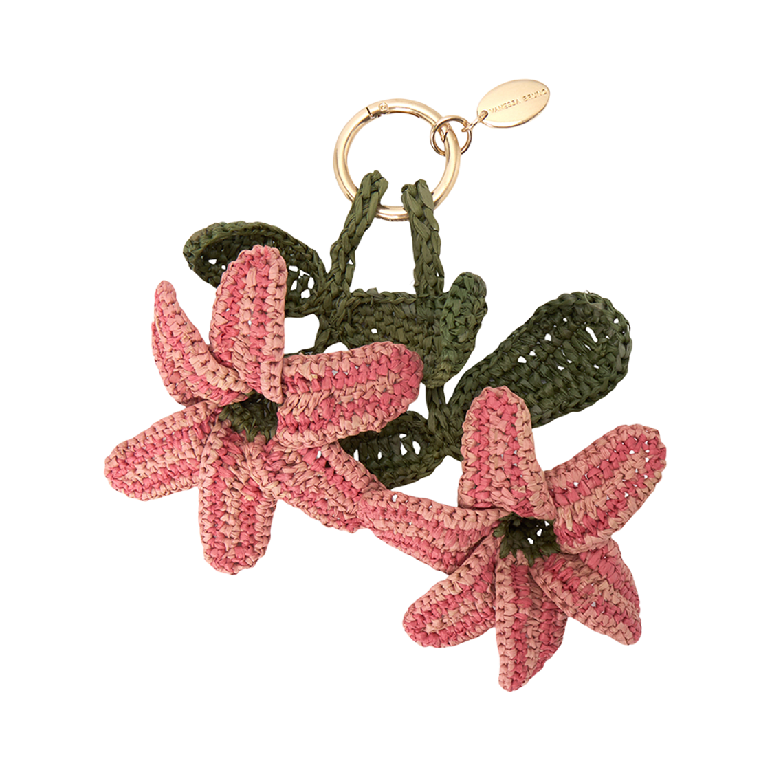 바네사 브루노 라피아 릴리 참 핑크(Vanessa Bruno Raffia Lily Charm Pink)