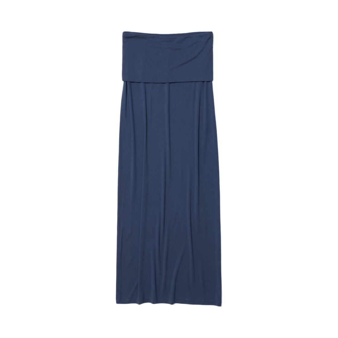 (W) 파르티멘토 PWC 폴딩 웨이스트 저지 맥시 스커트 네이비((W) Partimento PWC Folding Waist Jersey Maxi Skirt Navy)