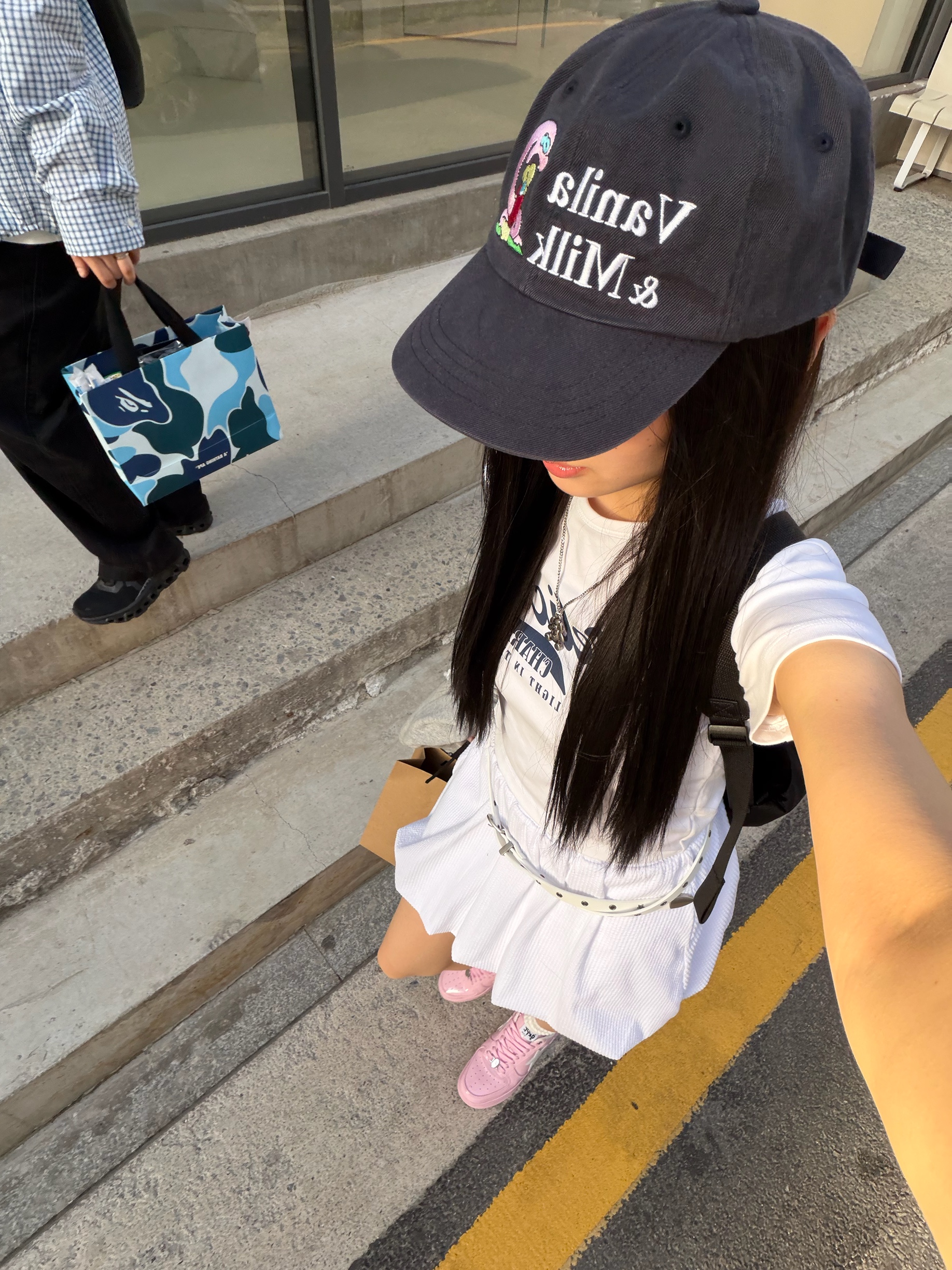 (W) BAPE Sta #2 Pink 착용 스타일