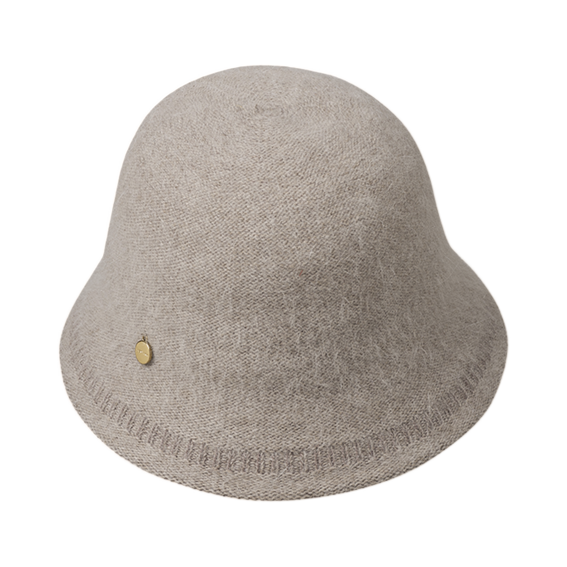 (W) 제이에스티나 J.레터 앙고라 버킷햇 오트밀((W) J.Estina J.Letter Angora Bucket Hat Oatmeal) - 2