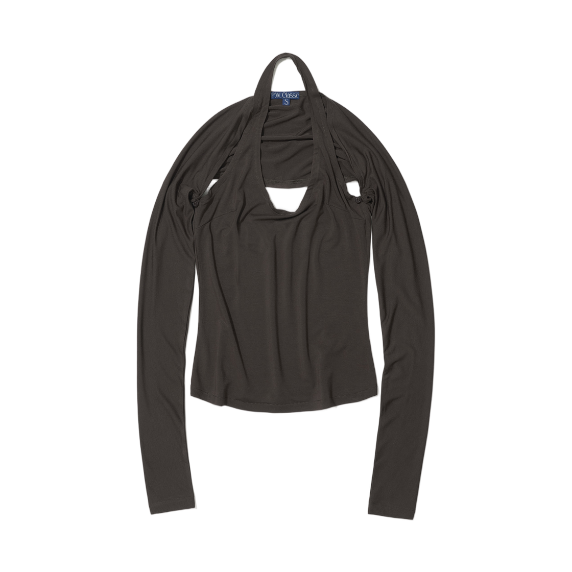 (W) 파르티멘토 PWC 저지 볼레로 3-in-1 탑 다크 브라운((W) Partimento PWC Jersey Bolero 3-in-1 Top Dark Brown)