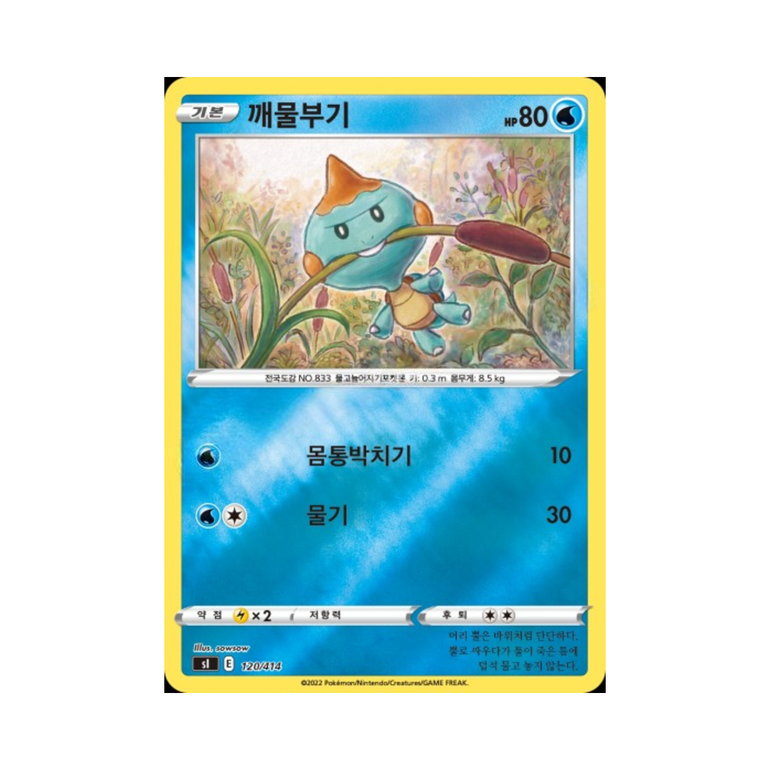 포켓몬 TCG 깨물부기 미러 소드&실드 스타트 덱 100 (한글판)(Pokemon TCG Chewtle Mirror Sword & Shield Start Deck 100 (Korean Ver.))