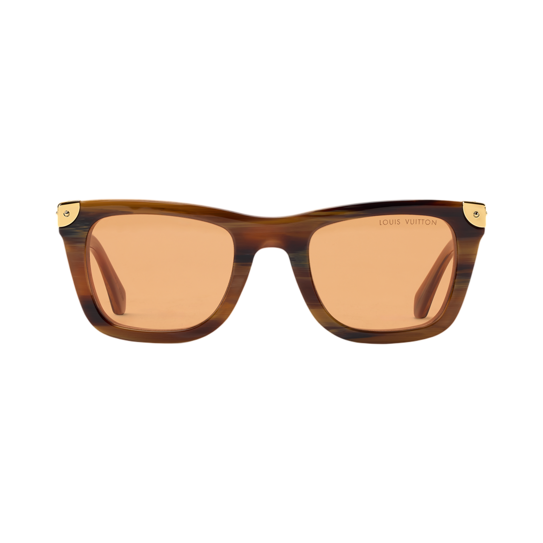 Z3287U Louis Vuitton LV Heritage Square Sunglasses Brown Marvel