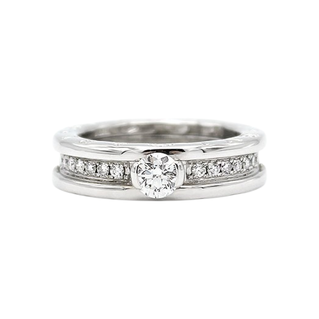 불가리 비제로원 솔리테어 파베 다이아 0.31ct 반지 50호 국내10호 339978(Bulgari B.Zero1 Solitaire Pave Diamond Ring 0.31ct)