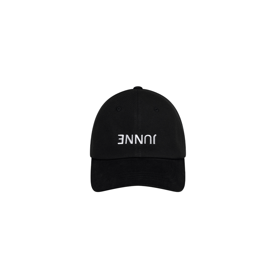 준느 A08 미러 로고 볼캡 블랙(Junne A08 Mirror Logo Ball Cap Black)