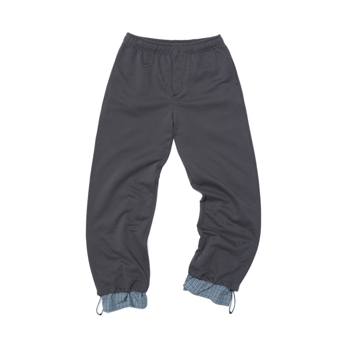 (W) 파르티멘토 레이어드 헴 스웨트팬츠 차콜((W) Partimento Layered Hem Sweatpants Charcoal)
