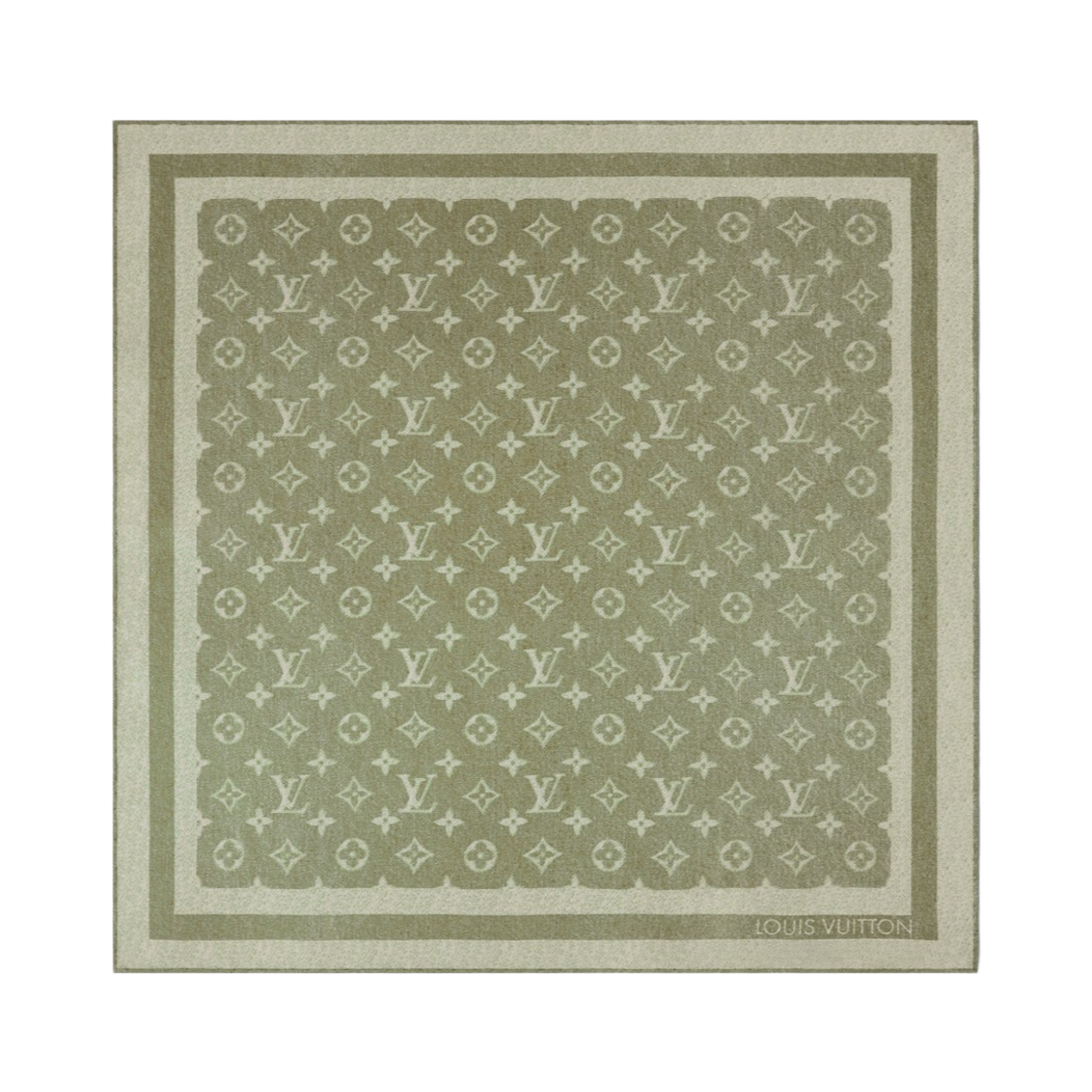 M98167 (W) Louis Vuitton Monogram Silhouette Denim Square 55 Khaki Denim