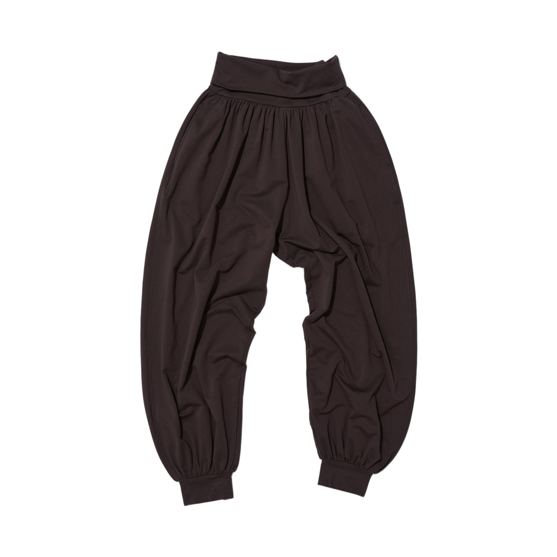 (W) 파르티멘토 PWC 셔링 하렘 팬츠 브라운((W) Partimento PWC Shirring Harem Pants Brown)