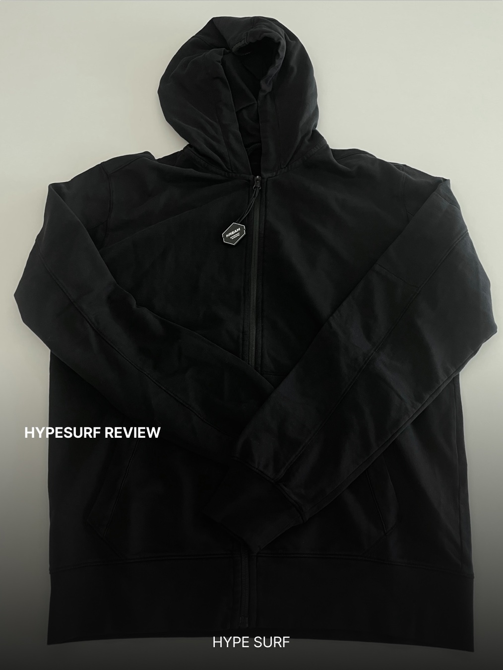 C.P. Company Light Fleece Hooded Full Zip Sweatshirt Black - 25FW 착용 스타일 - 3