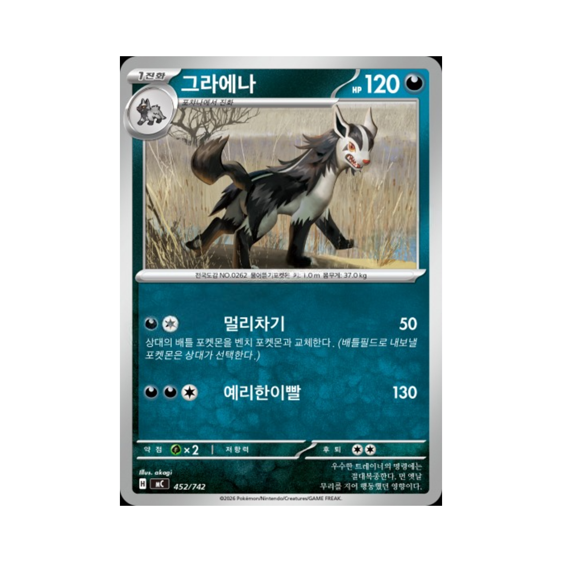 포켓몬 TCG 그라에나 MEGA 스타트 덱 100 배틀컬렉션 (한글판)(Pokemon TCG Mightyena MEGA Start Deck 100 Battle Collection (Korean Ver.)) - 1