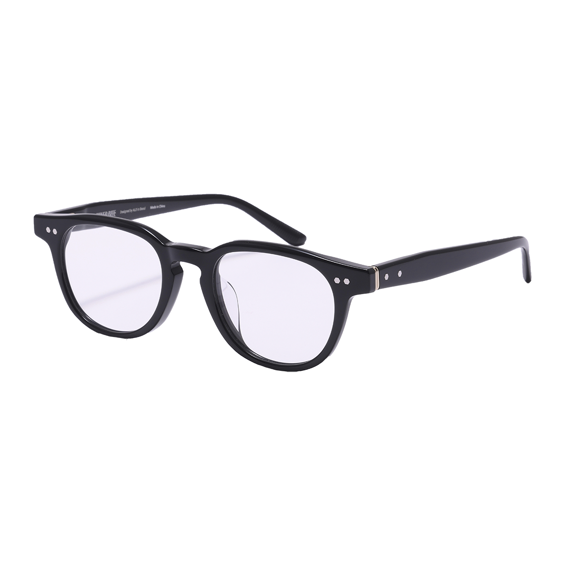 알로아이웨어 [SILVERBITE] SBG7604 0909G 아세테이트 뿔테 블랙 안경테(ALO EYEWEAR [SILVERBITE] SBG7604 0909G acetate black eyeglass frame) - 2