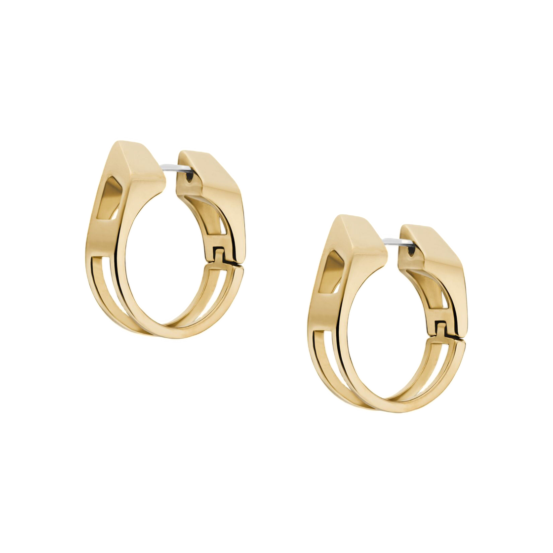 DX167100DJW Diesel Dx167100DJW Gold-Tone Stainless Steel Hoop Earrings Gold