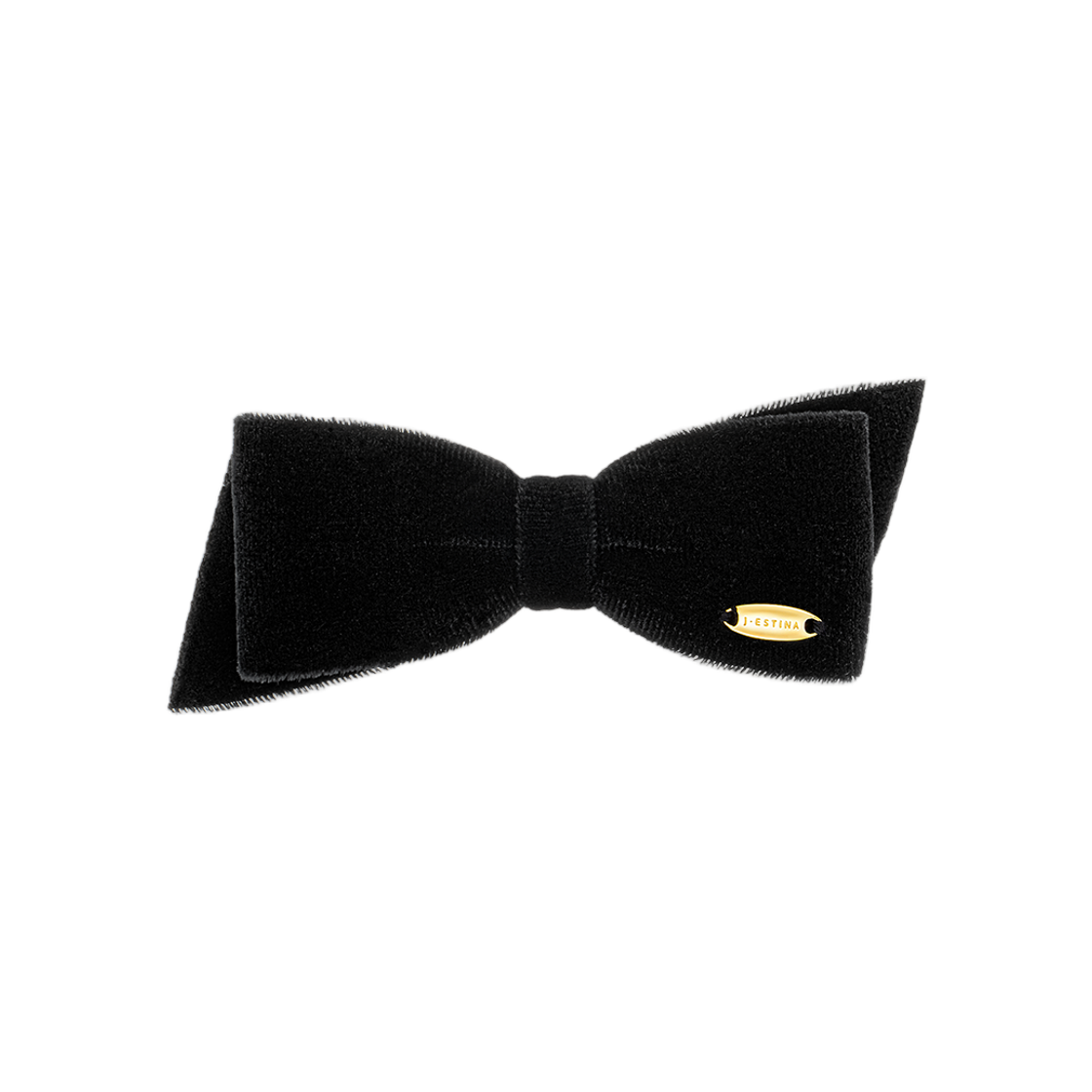 (W) 제이에스티나 라라 벨벳 미니 리본 헤어핀 블랙((W) J.Estina Lala Velvet Mini Ribbon Hairpin Black)