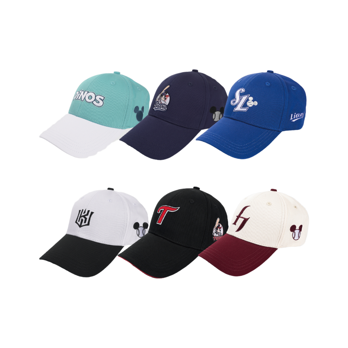 디즈니 미키&프렌즈 KBO 볼캡 모자(Disney MICKEY&FRIENDS KBO Ballcap)