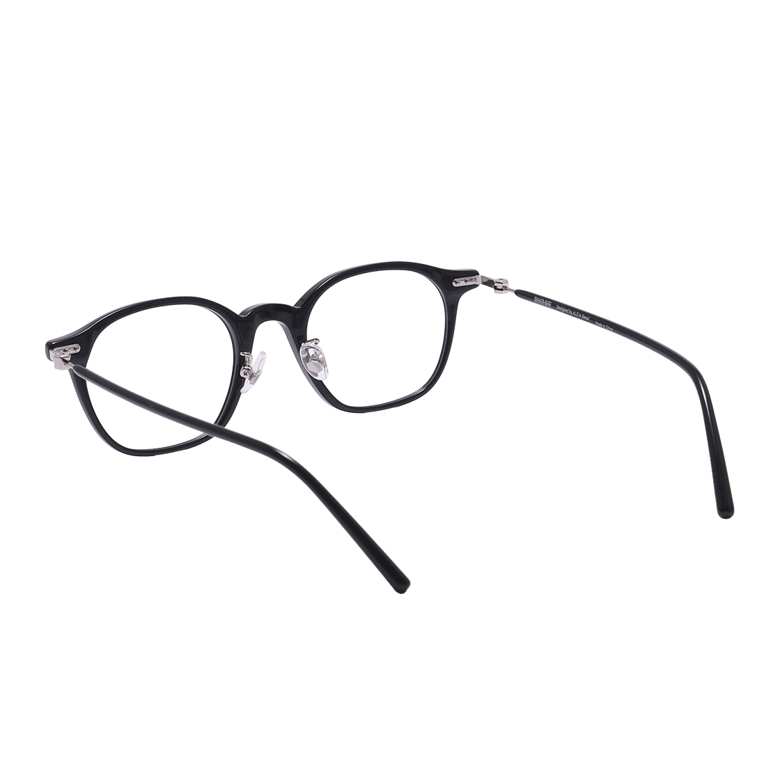 알로아이웨어 [SILVERBITE] SBG7606 0909G HD ACETATE 초경량 고밀도 아세테이트 블랙 스퀘어 안경테(ALO EYEWEAR [SILVERBITE] SBG7606 0909G HD ACETATE ultra-light high-density acetate black square eyeglass frame) - 3