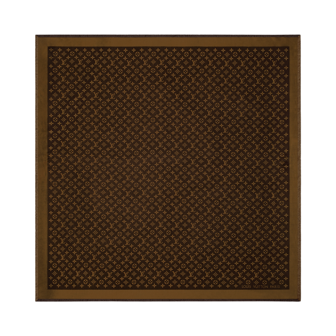 M75122 (W) Louis Vuitton Monogram Shine Shawl Brown