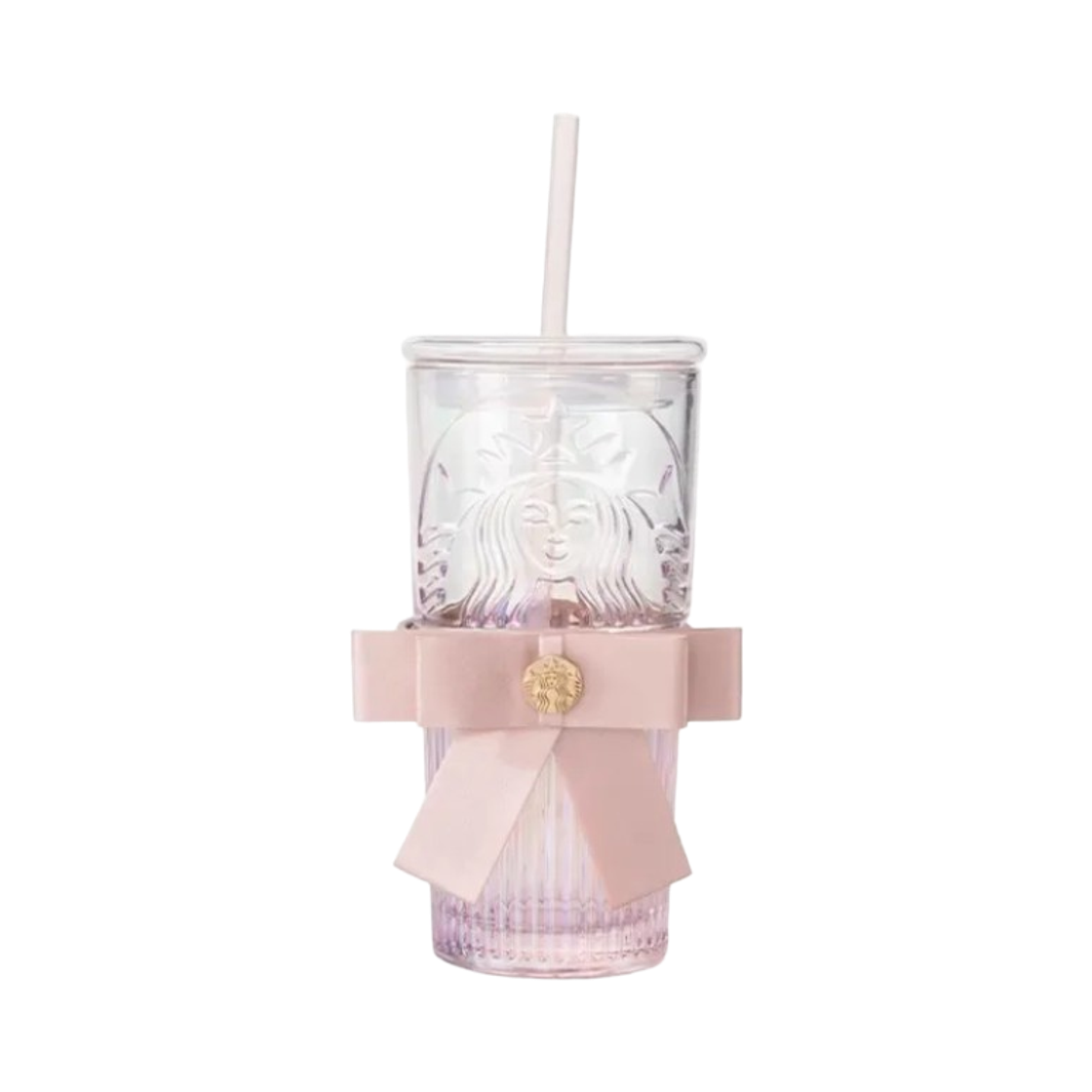 - Starbucks China MD Cherry Blossom Pink Siren Ribbon Glass 550ml