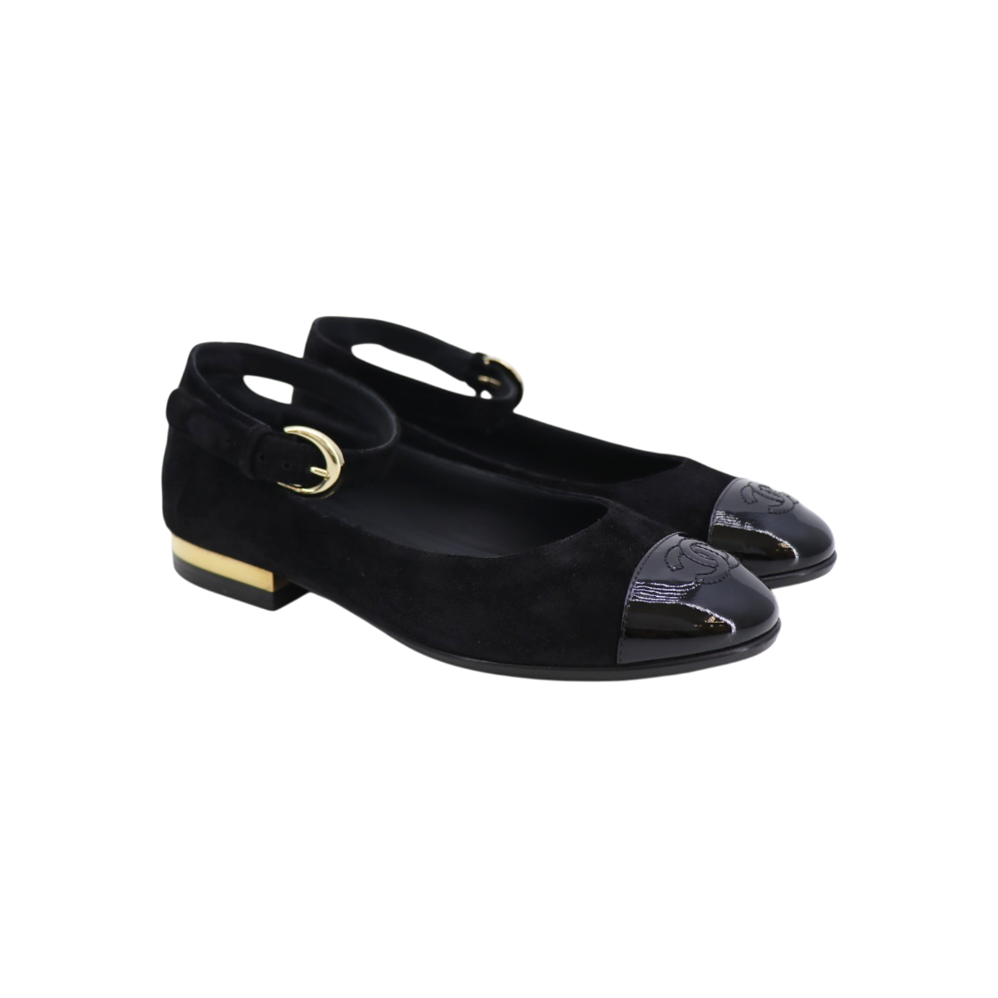 샤넬 메리제인 스웨이드 플랫 슈즈 G46024(Chanel Suede Mary Jane Flats G46024) - 1