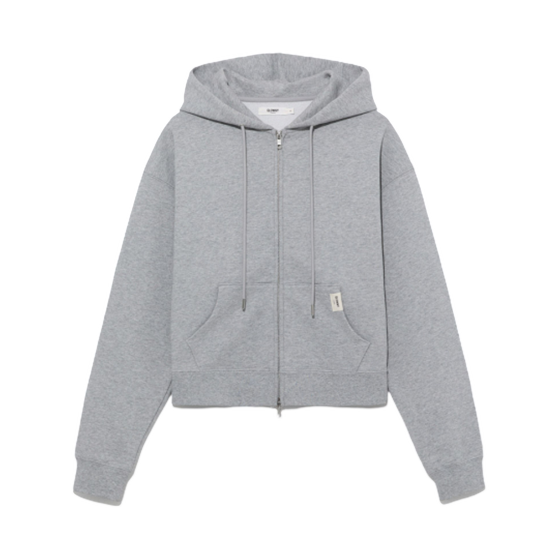 - (W) Glowny G Standard Zip Up Hoodie Melange Gray