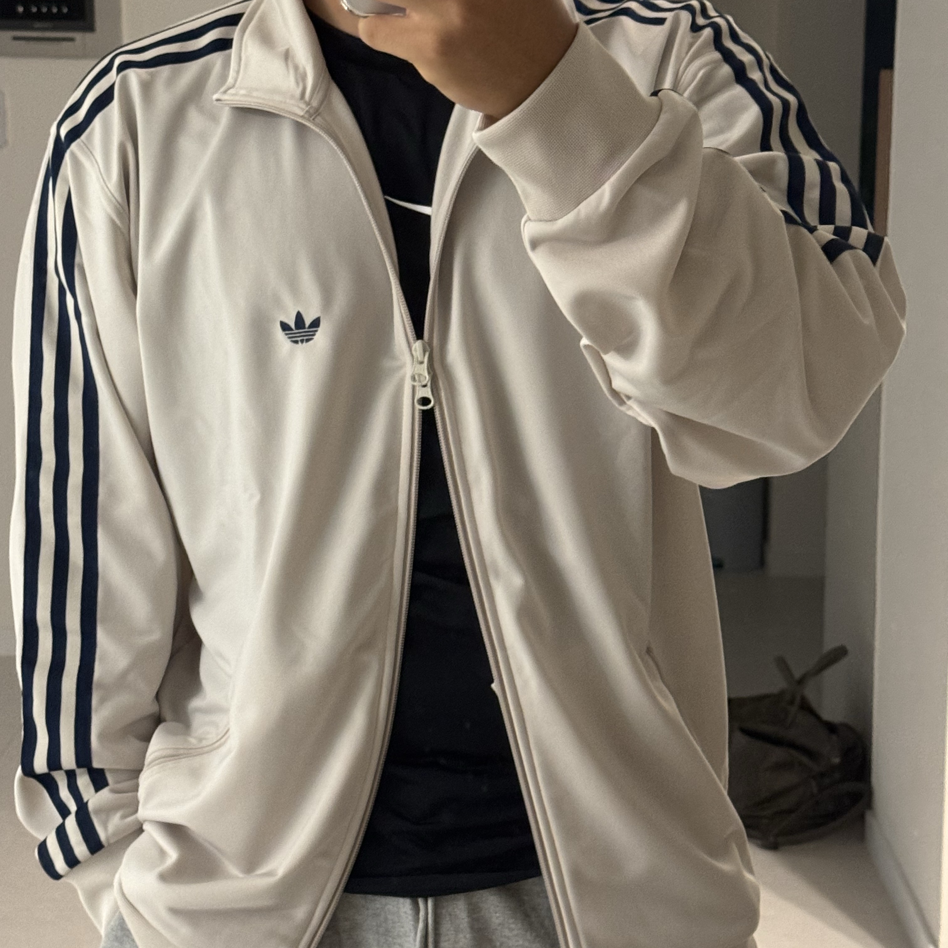 Adidas Originals Beckenbauer Track Top Bliss - KR Sizing, Nike Pro Dri-Fit Short Sleeve Fitness Top Black - Asia 착용 스타일