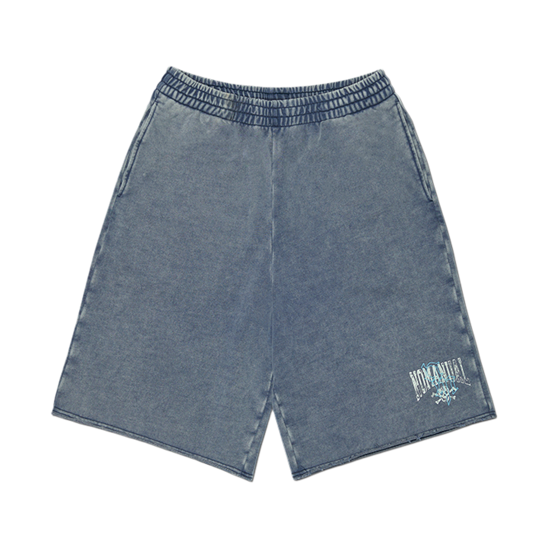 NMSS62SP08WNV NOMANUAL NM Skull Sweatshort Washed Navy