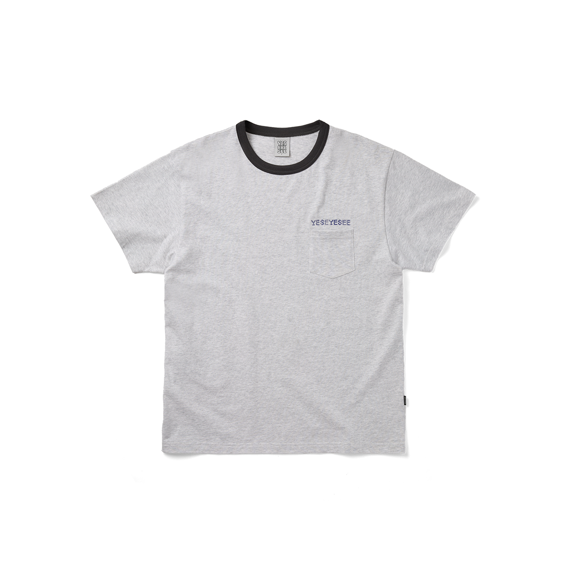 [더블적립] 예스아이씨 플래드 씨-로고 티셔츠 라이트 그레이([더블적립] YESEYESEE Plaid C-Logo Tee Light Grey) - 2