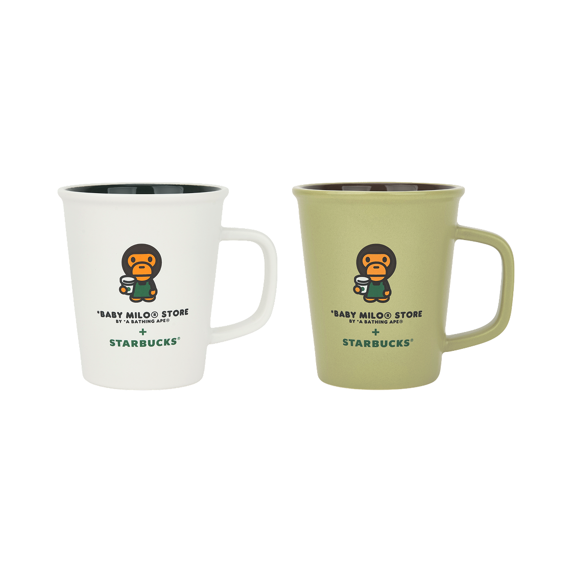 스타벅스 x 베이프 베이비 마일로 머그 (2개 세트)(Starbucks x BAPE Baby Milo Mug (Set of 2))