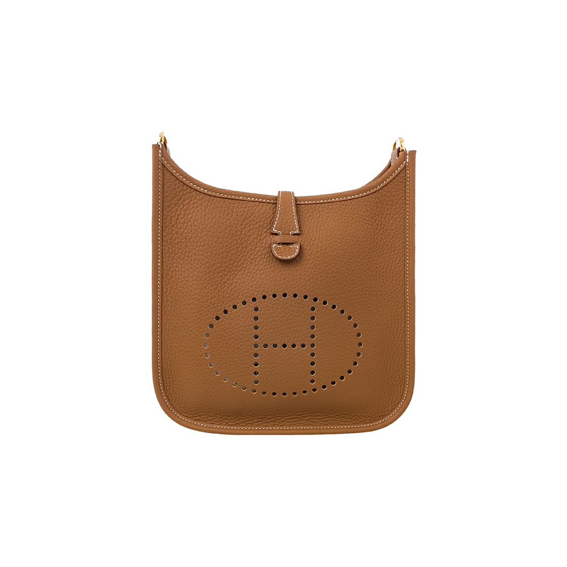 ITNBVGG9C4FP Hermes Evelyne 23 Camel Gold G Engraving (6HB0242)